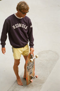 Hermosa Varsity Crewneck - Pacific