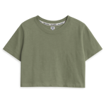 Everyday Crop Tee - Moss