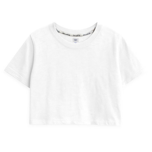 Everyday Crop Tee Off-White