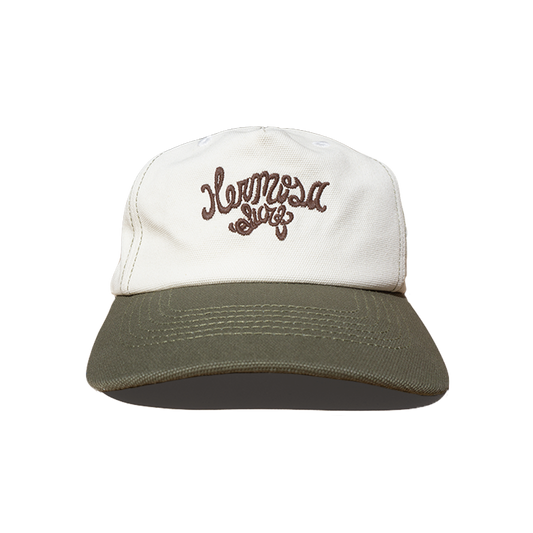Cursive Ball Cap Cream
