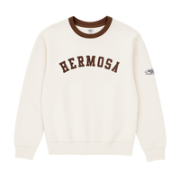Hermosa Varsity Crewneck Cream